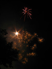 Image showing Sparkling Fireworks