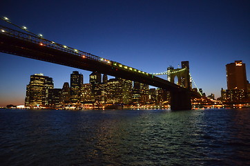 Image showing New York City, USA, Brooklyn bridge