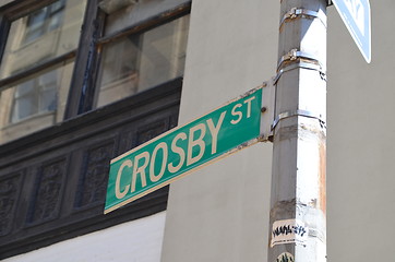 Image showing New York street sign, USA