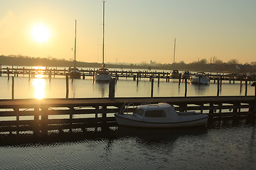 Image showing Marina in the evning.