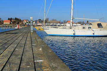 Image showing Sailing boat in the marina