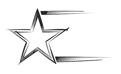 Image showing Star on sketch