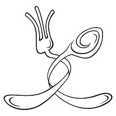 Image showing Cutlery symbol