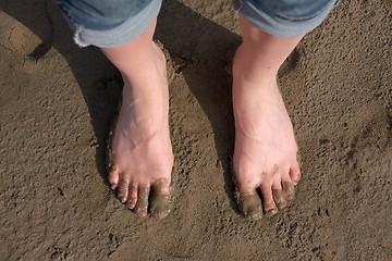 Image showing Bare feet