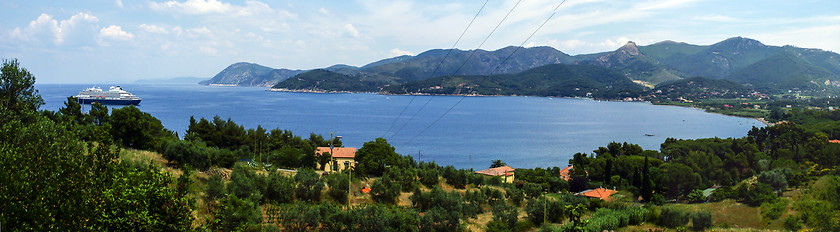 Image showing Panoramic view of Isola d'Elba