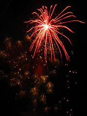 Image showing Sparkling fireworks