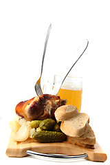 Image showing Roasted pork knuckle 