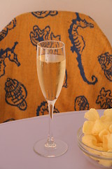 Image showing A glass of champagne