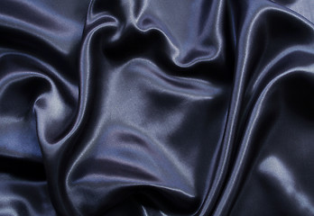 Image showing Smooth elegant black silk 