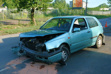 Image showing Damaged car