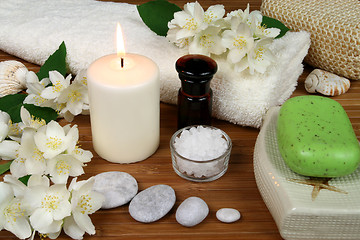 Image showing Spa candle