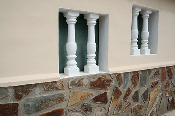 Image showing Wall with different kind of decoration