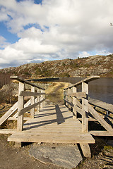 Image showing Pathway with bridge