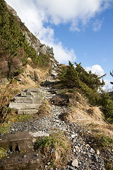 Image showing Steep pathway