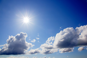 Image showing Sun and skies