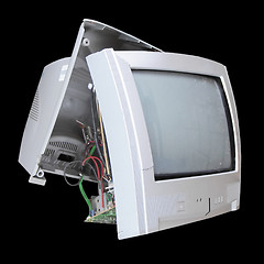 Image showing Old TV set