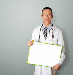 Image showing doctor with empty board