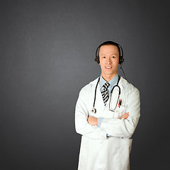 Image showing doctor with headphones