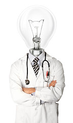 Image showing doctor with lamp-head