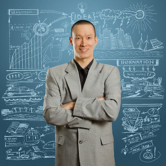 Image showing asian male in suit