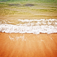 Image showing Surf on a Beach