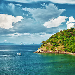 Image showing Yacht in the Sea