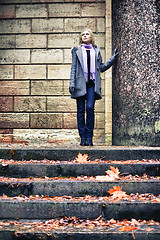 Image showing Beautiful Girl in Park