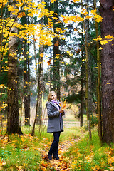 Image showing Beautiful Girl in Park