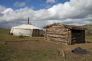 Image showing Nomad home in Mongolia