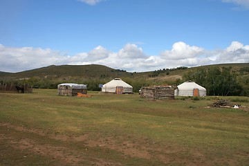 Image showing Nomad home in Mongolia.