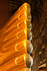 Image showing Reclining Buddha Foot