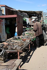 Image showing Mechanic shop at marketplace