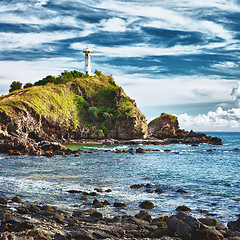 Image showing Lighthouse on a Cliff