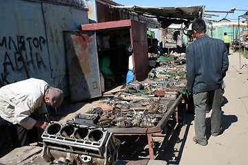 Image showing Mechanic shop at marketplace