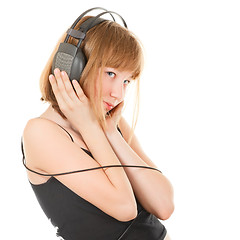 Image showing Girl in Headphones