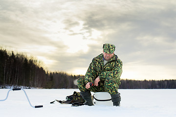 Image showing Ice Fishing