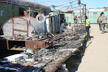 Image showing Mechanic shop at marketplace