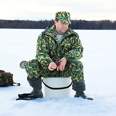 Image showing Ice Fishing