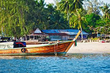 Image showing Long Tail Boat