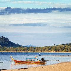 Image showing Sunset over Andaman Sea