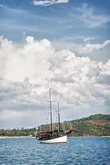 Image showing Yacht in a Sea