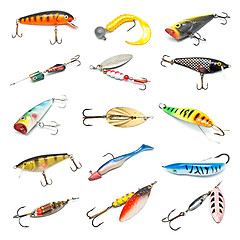 Image showing Fishing Baits Collection