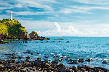 Image showing Lighthouse on a Cliff