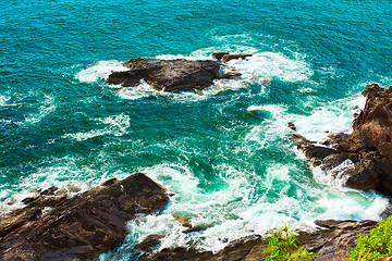 Image showing Surf in Rocks