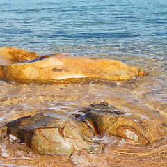 Image showing Stone in a Sea