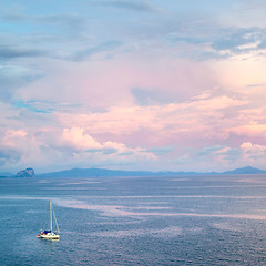 Image showing Yacht in the Sea