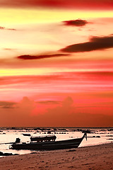 Image showing Sunset over Andaman Sea