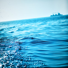 Image showing Blue Ocean Waves