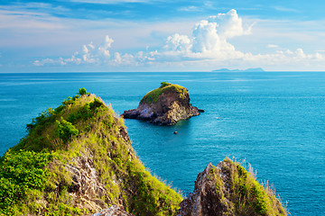 Image showing Rocks in a Sea