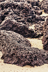 Image showing Rocks on a Shore